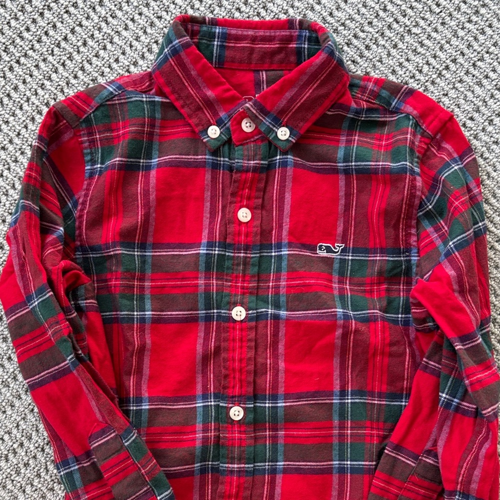 Boys Vineyard Vines holiday plaid